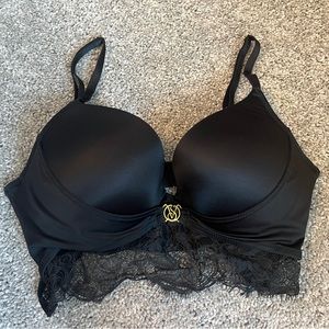Victoria’s Secret 34C So Obsessed Black Lace Push Up Bra